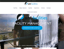 Tablet Screenshot of antfacilities.com